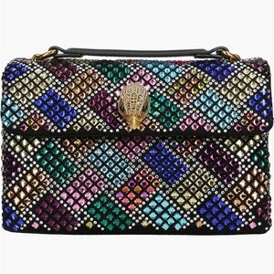 NWT Kurt Geiger London Brixton Sequin lock 5”X7.5”approx 13”adjustable strap NWT